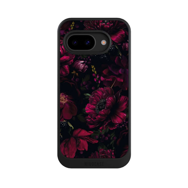 Pixel 9a NIVOcore Dark Red Flower Love