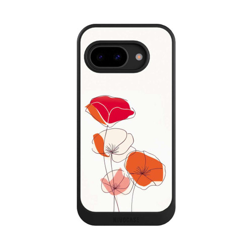 Google Pixel 9a NIVOcore Poppies Line Art