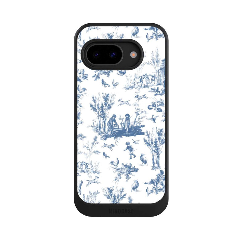 Pixel 9 a NIVOcore Blaue Landschaft Vintage Keramik Pattern