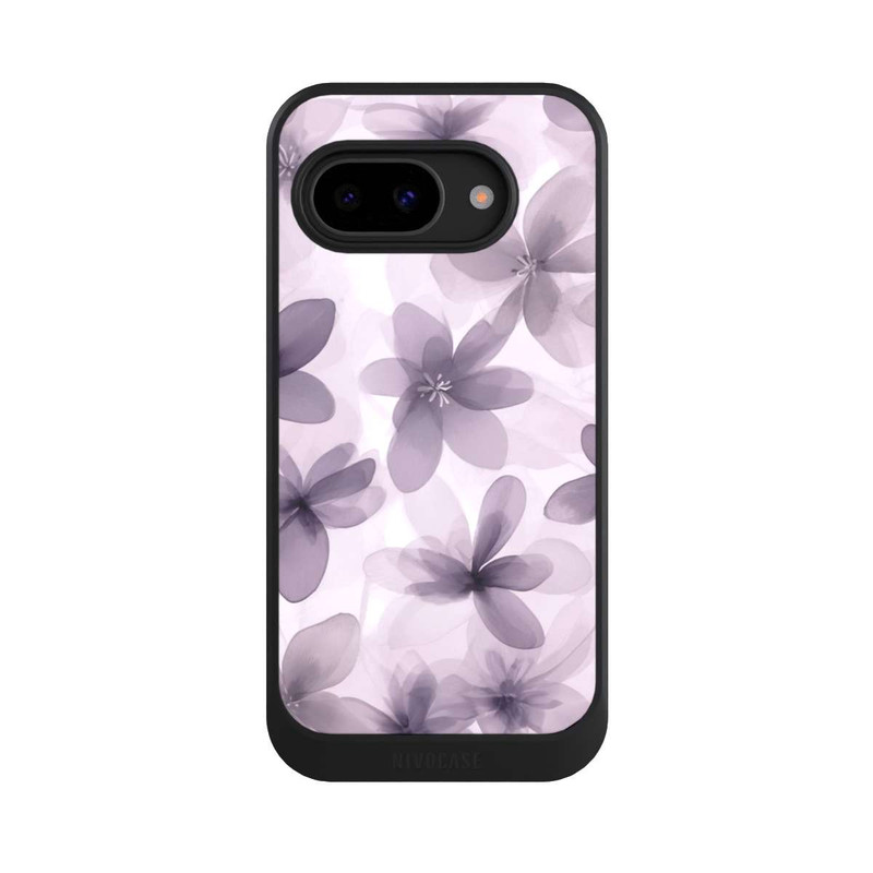 Pixel 9 a NIVOcore Fliederfarbenes Blumenmuster mit KI