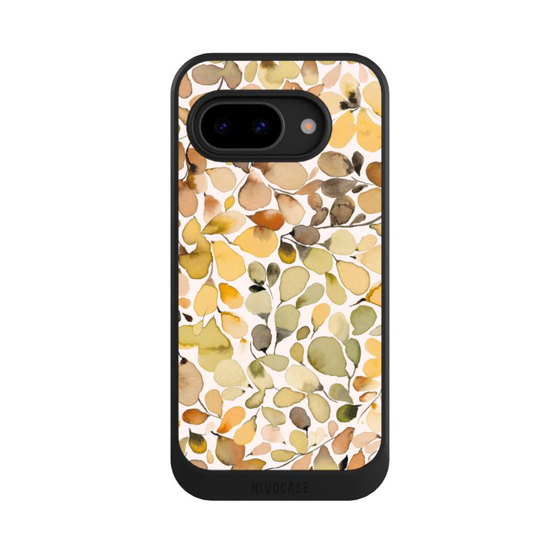 Pixel 9a NIVOcore Eukalyptus Aquarellblätter Braun Herbst