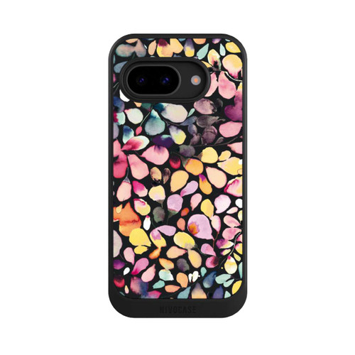 Google Pixel 9a NIVOcore Eukalyptus Aquarellblätter Schwarz