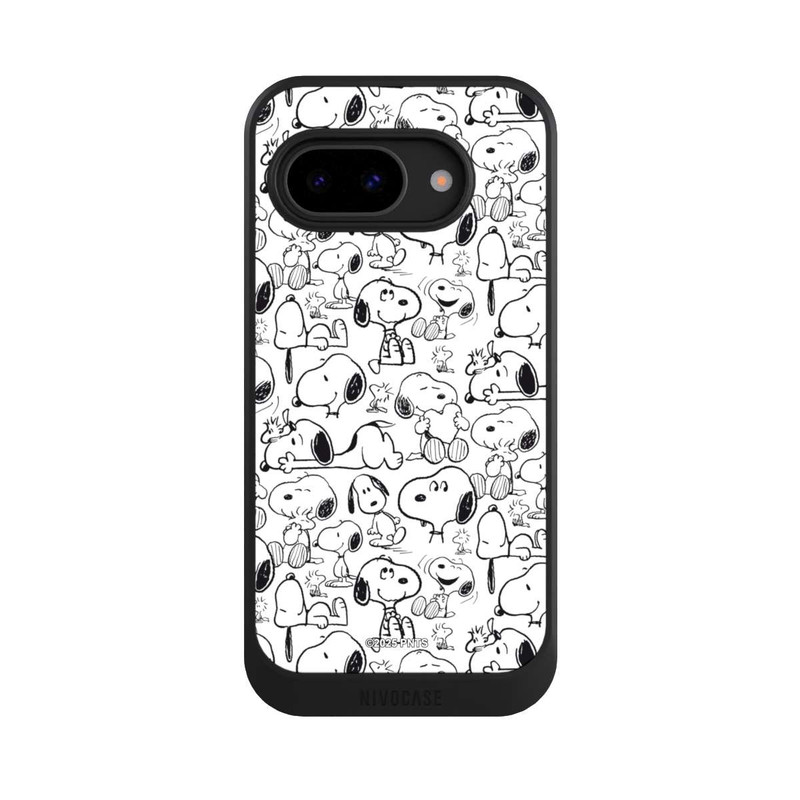 Pixel 9a NIVOcore Classic Snoopy Pattern White