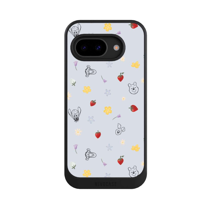Pixel 9 a NIVOcore Winnie Puuh und Freunde Erdbeer Muster Blau