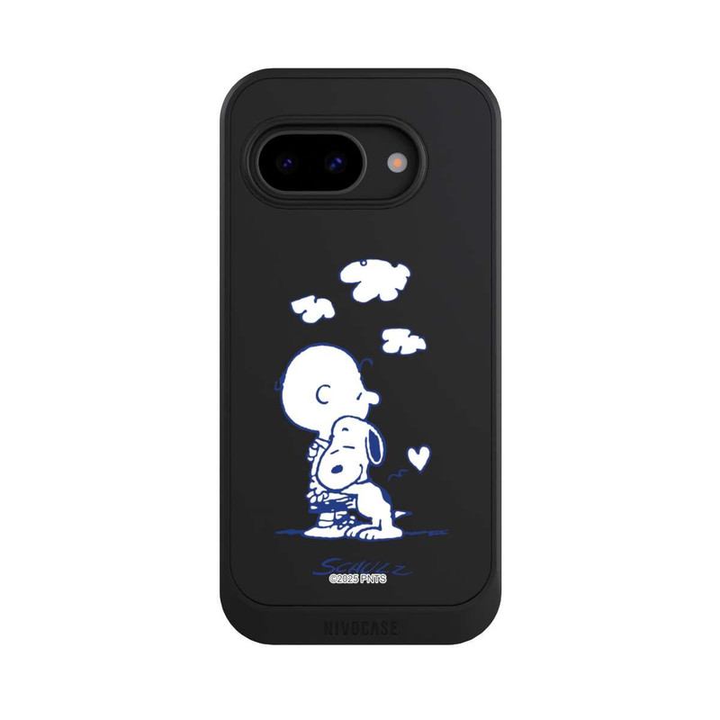 Pixel 9a NIVOcore Peanuts Charlie Brown Snoopy Hug Transparent