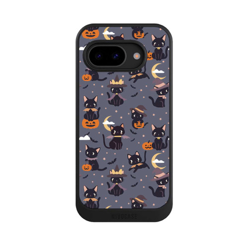 Google Pixel 9a NIVOcore Cute Halloween Witch Cats and Pumpkins