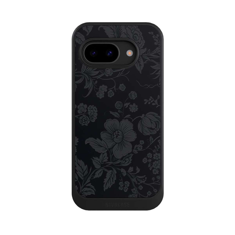 Pixel 9 a NIVOcore Dunkle Blumen Vintageoptik
