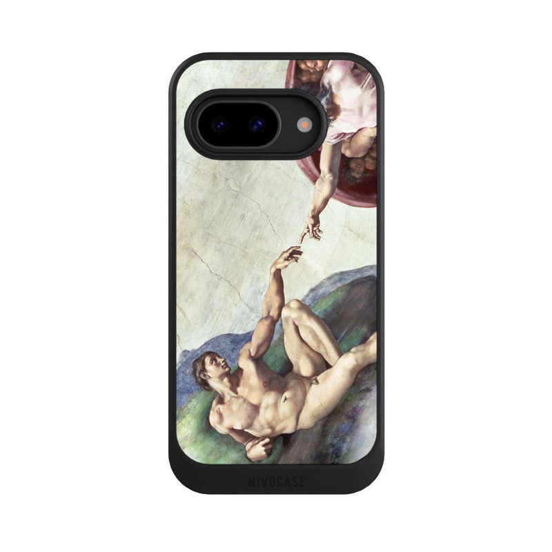 Pixel 9a NIVOcore Michelangelo Buonarroti Création d'Adam