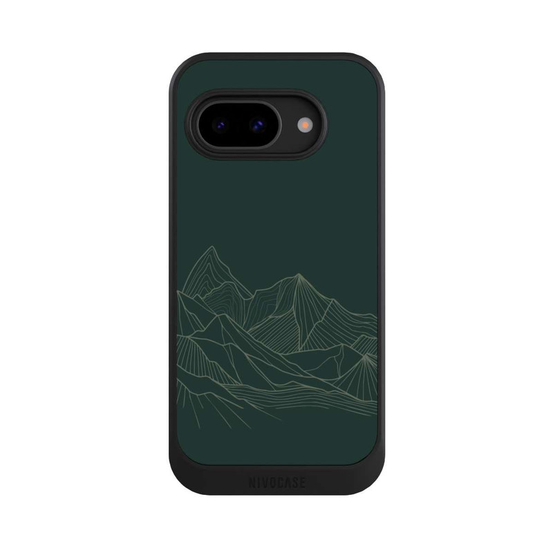Pixel 9a NIVOcore Dessin Au Trait De Montagne Vert
