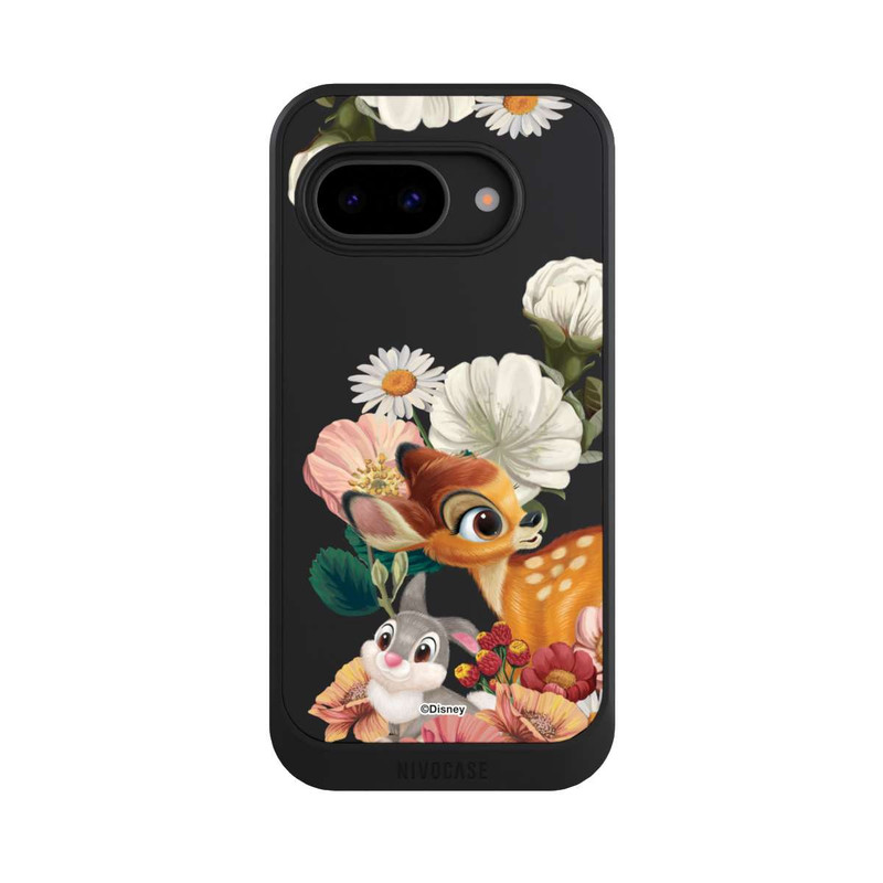 Pixel 9a NIVOcore Bambi und Klopfer Blumen Transparent