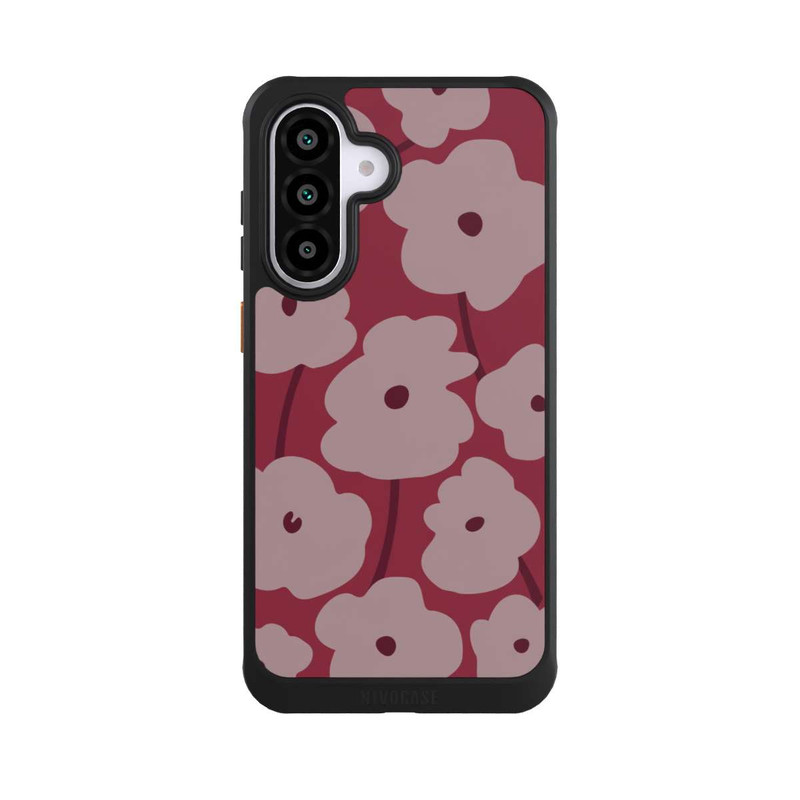 Galaxy A56 5G NIVOcore Minimalistische Blumen Bordeaux