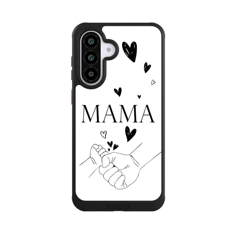 Galaxy A56 5G NIVOcore Muttertag Line Art Hände Schwarz Weiß
