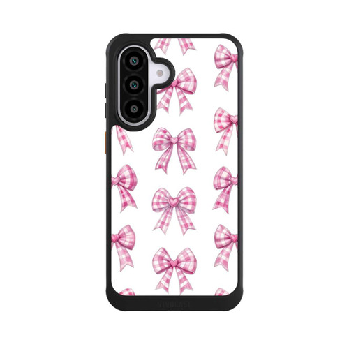 Samsung Galaxy A56 5G NIVOcore Pink Gingham Hearts and Bows