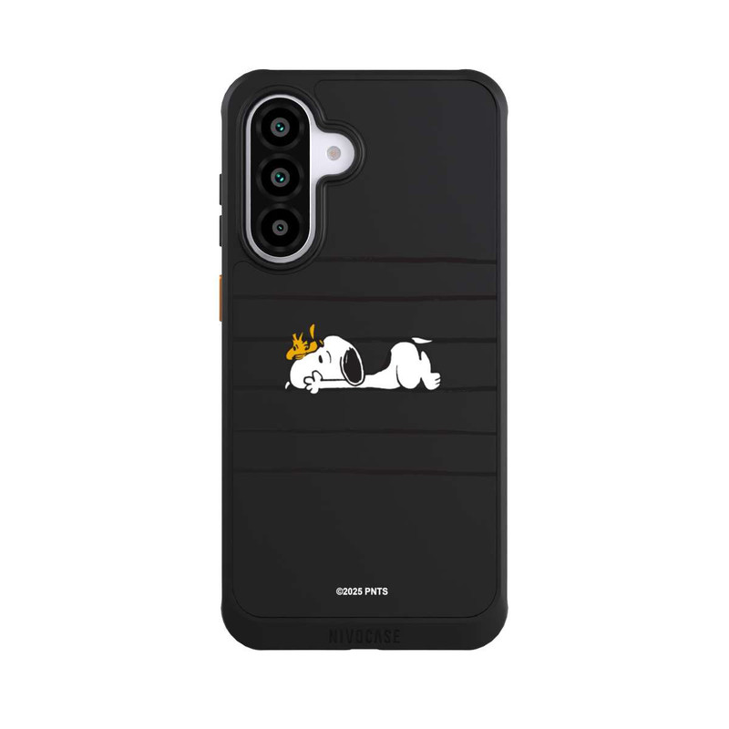 Galaxy A56 5G NIVOcore Snoopy Woodstock Stripes Peanuts Transparent