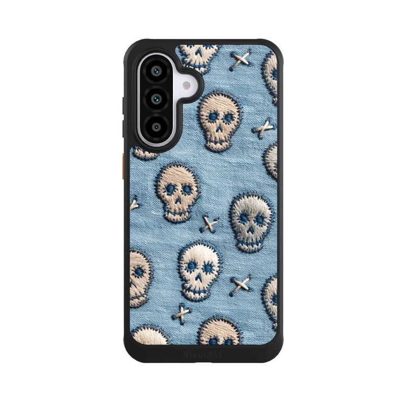 Galaxy A56 5G NIVOcore Skulls on Jeans Pattern
