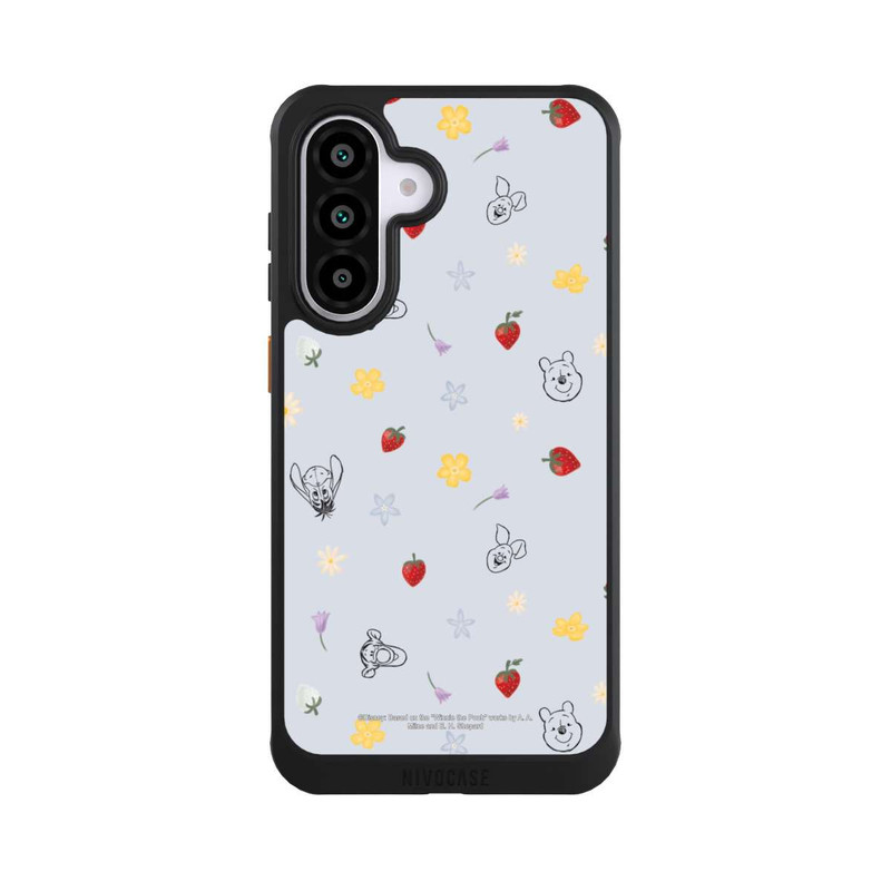 Galaxy A56 5G NIVOcore Winnie Puuh und Freunde Erdbeer Muster Blau