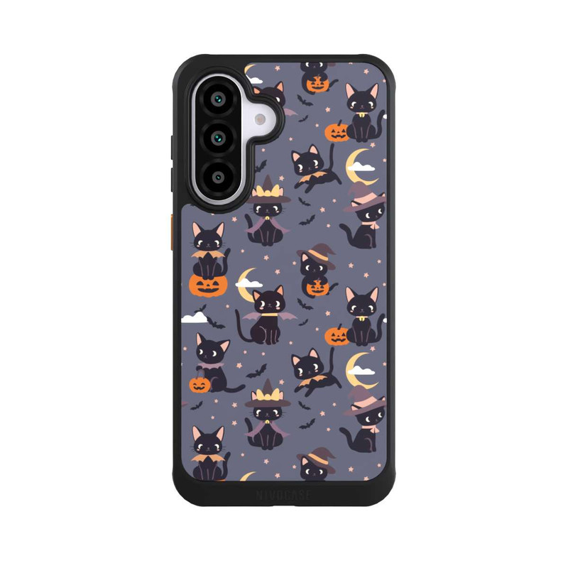 Galaxy A56 5G NIVOcore Cute Halloween Witch Cats and Pumpkins