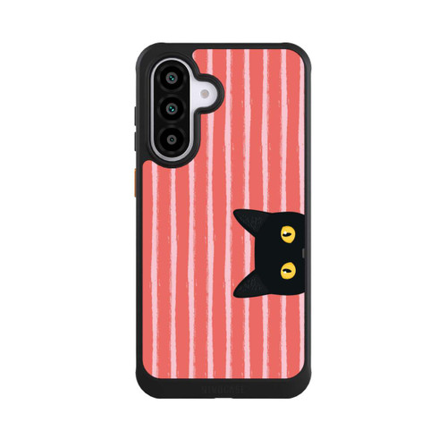 Samsung Galaxy A56 5G NIVOcore Schwarze Katze Gestreift Orange