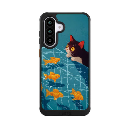 Samsung Galaxy A56 5G NIVOcore Die Katze im Pool mit KI