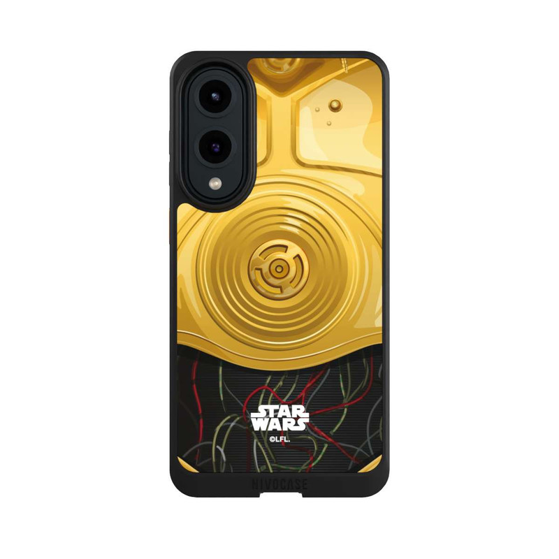 Galaxy S25 Edge NIVOcore C3PO Closeup