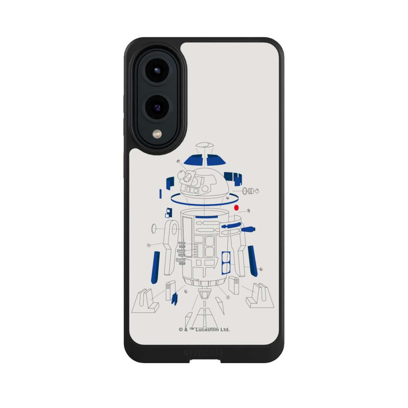 Galaxy S25 Edge NIVOcore R2D2 Exploded Drawing - StarWars 8