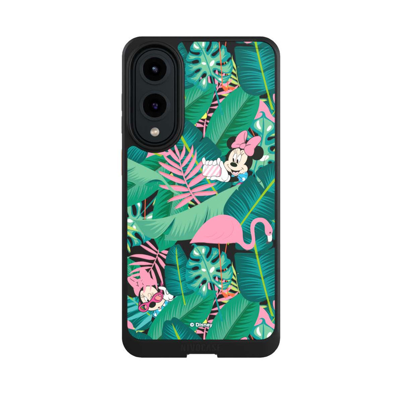 Galaxy S25 Edge NIVOcore Minnie Summer Palm Leaves Transparent