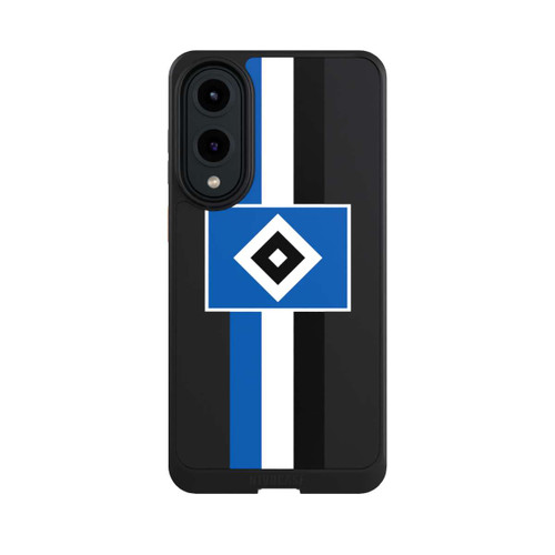 Samsung Galaxy S25 Edge NIVOcore HSV Streifen - Blau-Weiß-Schwarz - ohne Hintergrund