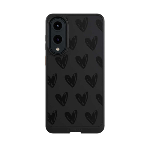 Samsung Galaxy S25 Edge NIVOcore Herzen Schwarz ohne Hintergrund