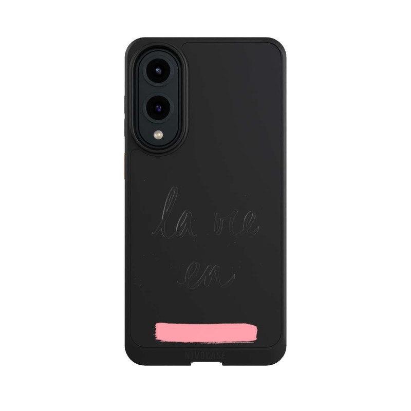 Galaxy S25 Edge NIVOcore La vie en Pink Transparent