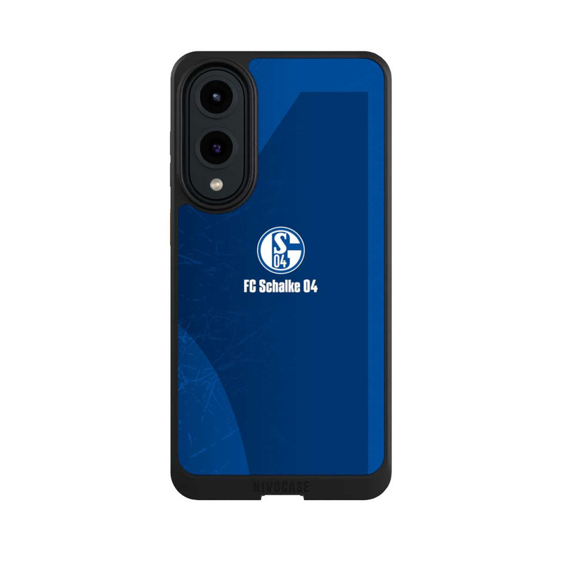 Galaxy S25 Edge NIVOcore Schalke 04 Blauer Hintergrund Mit Logo