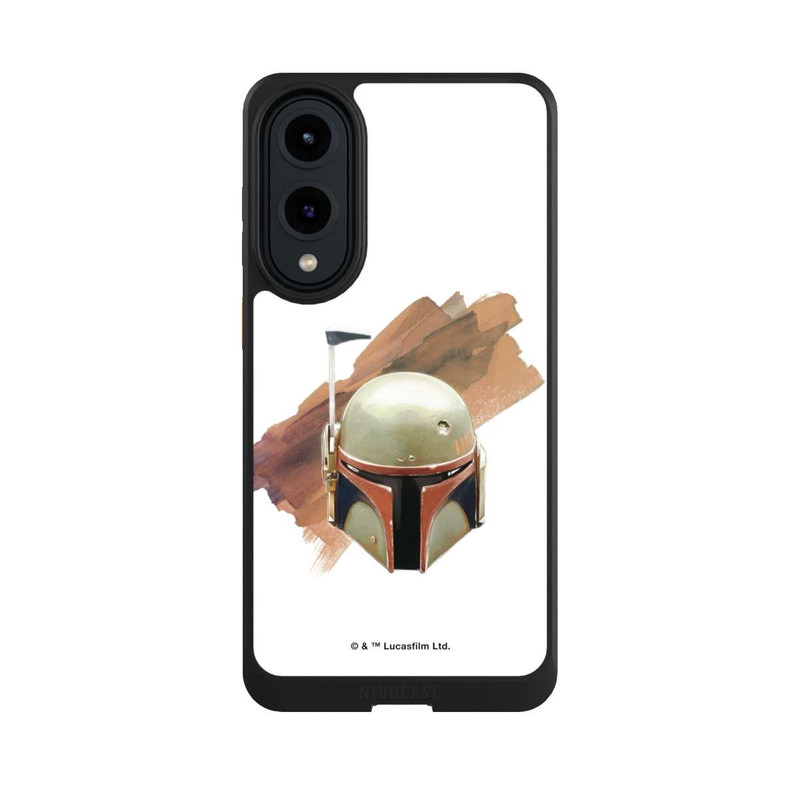 Galaxy S25 Edge NIVOcore Casque Boba Fett Blanc