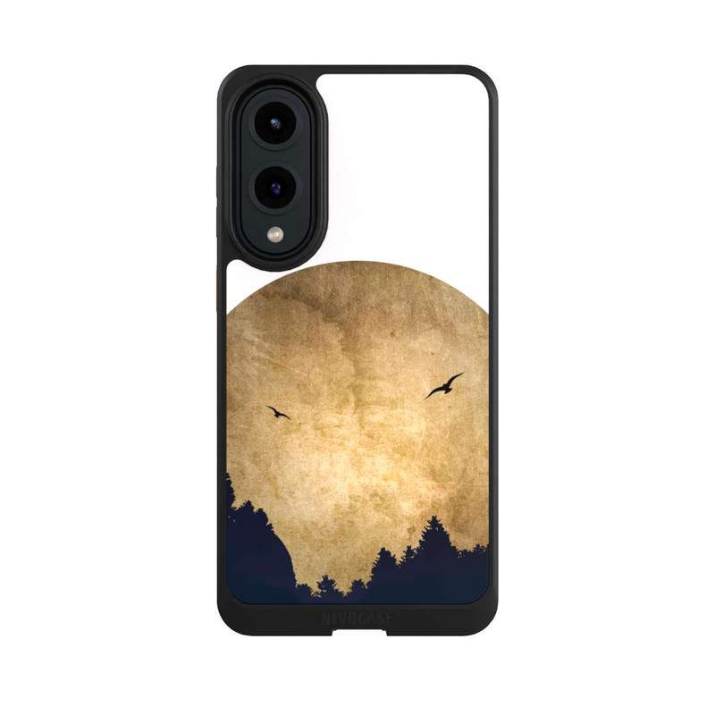 Galaxy S25 Edge NIVOcore Deux oiseaux et la lune