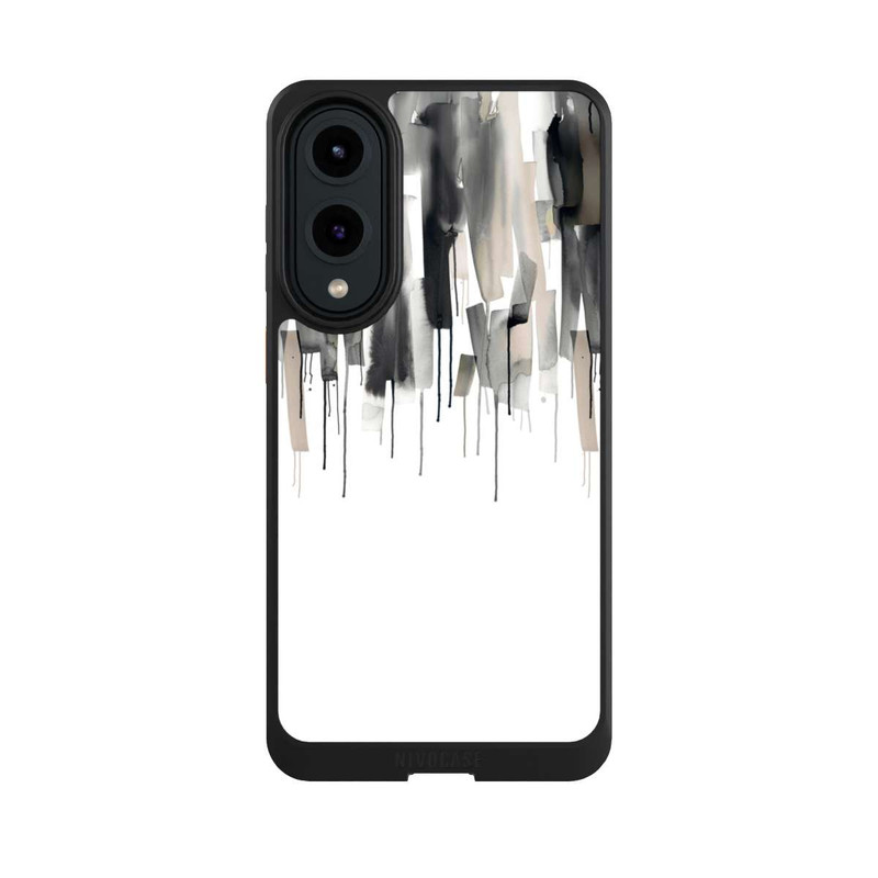 Galaxy S25 Edge NIVOcore Watery Stripes Japandi Black