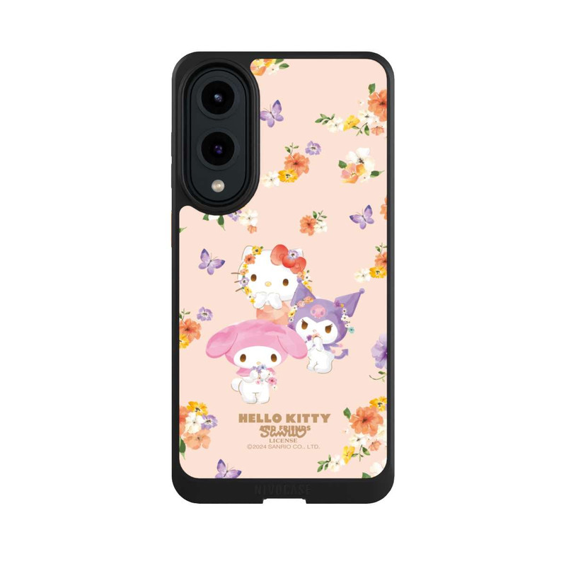 Galaxy S25 Edge NIVOcore Hello Kitty Frühlingsblumen
