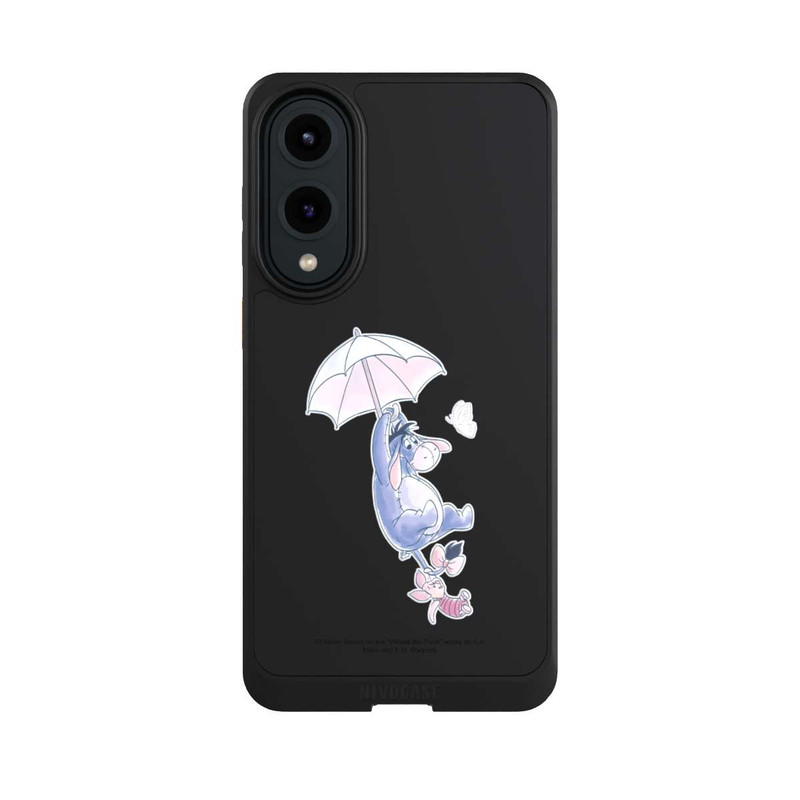Galaxy S25 Edge NIVOcore Winnie Pooh Eeyeore Find Happiness Transparent