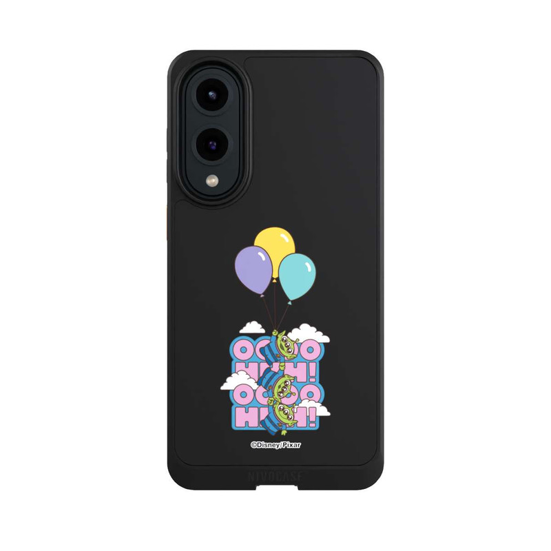 Galaxy S25 Edge NIVOcore Toy Story Aliens Balloons OOOOHHH Transparent