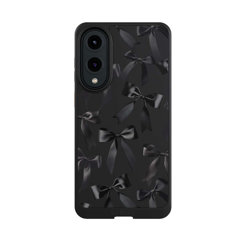 Galaxy S25 Edge NIVOcore Schwarze Satinschleifen