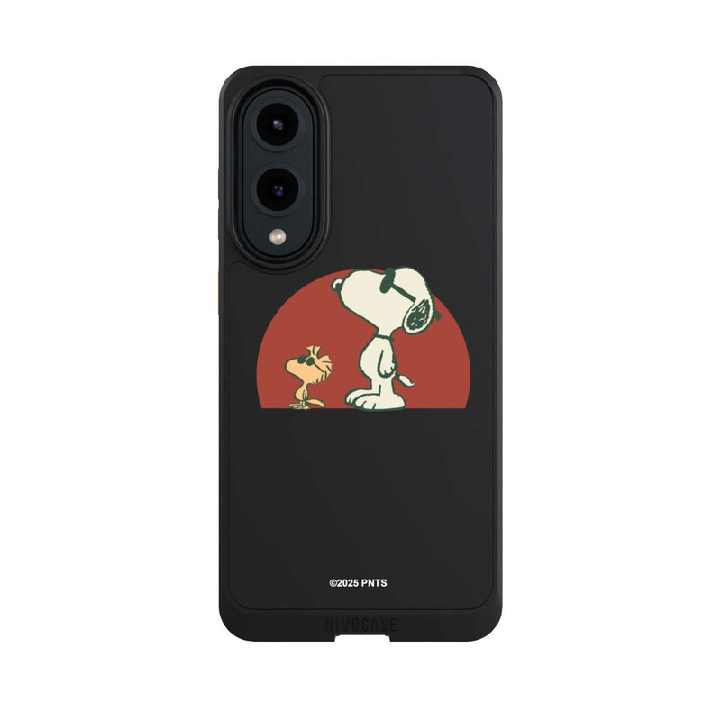 Galaxy S25 Edge NIVOcore Snoopy Woodstock Far Out transparent