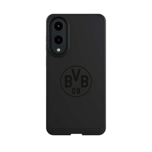 Samsung Galaxy S25 Edge NIVOcore BVB Logo Schwarz Transparent