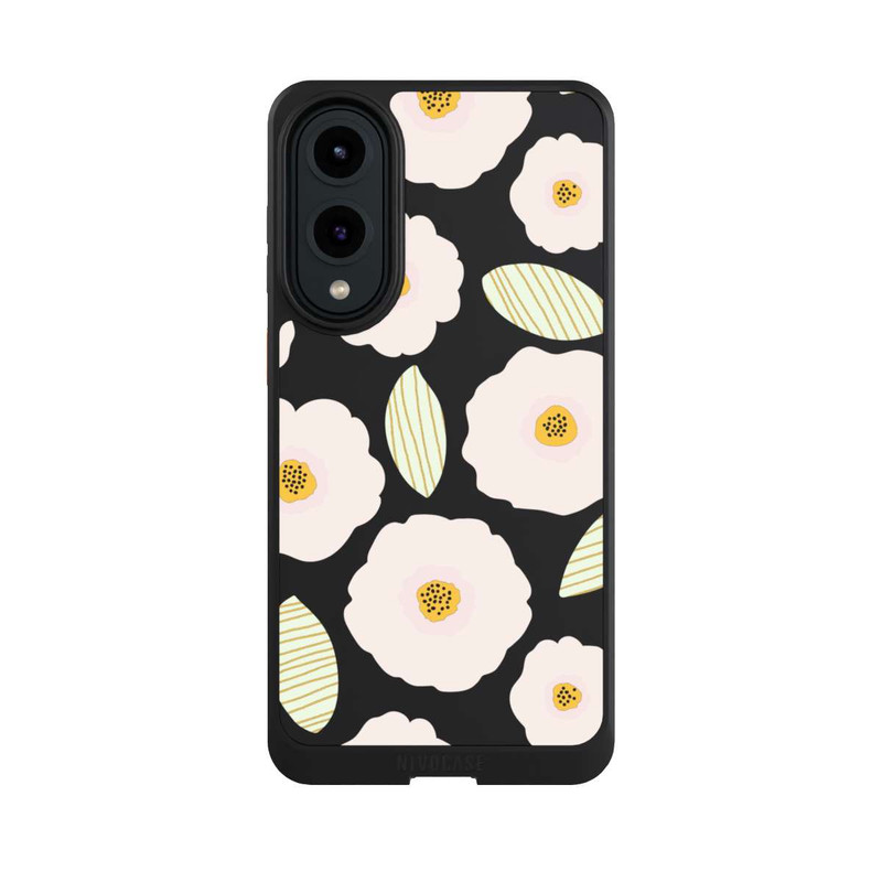 Galaxy S25 Edge NIVOcore Simple Pastell Flowers Light Transparent