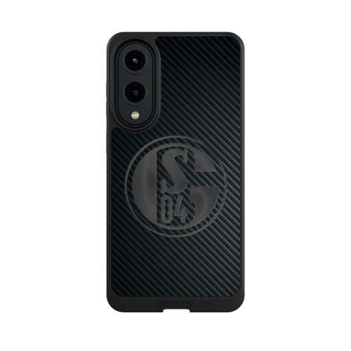 Samsung Galaxy S25 Edge NIVOcore Schalke 04 Carbon Look