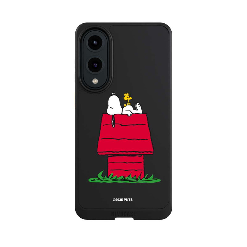 Galaxy S25 Edge NIVOcore Snoopy and Woodstock Classic transparent