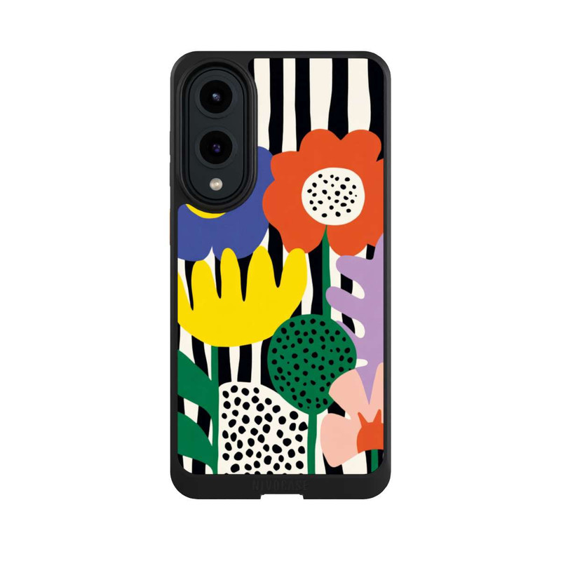Galaxy S25 Edge NIVOcore Flowers Striped Background