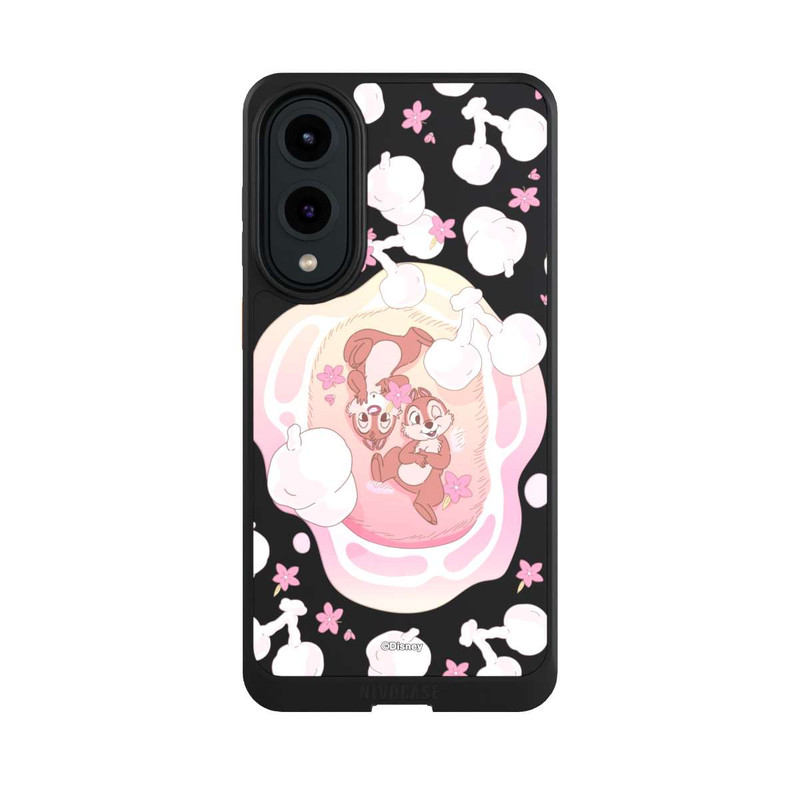 Galaxy S25 Edge NIVOcore Chip and Dale Pink Transparent