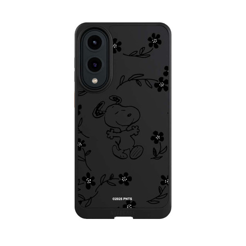 Samsung Galaxy S25 Edge NIVOcore Snoopy und Flowers Transparent