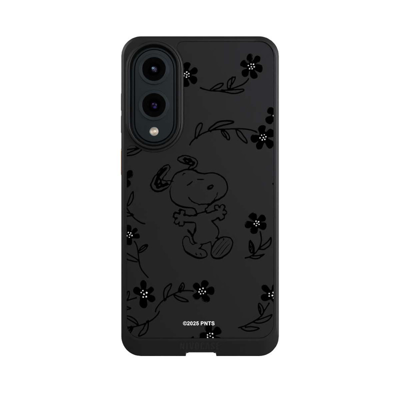 Galaxy S25 Edge NIVOcore Snoopy und Flowers Transparent