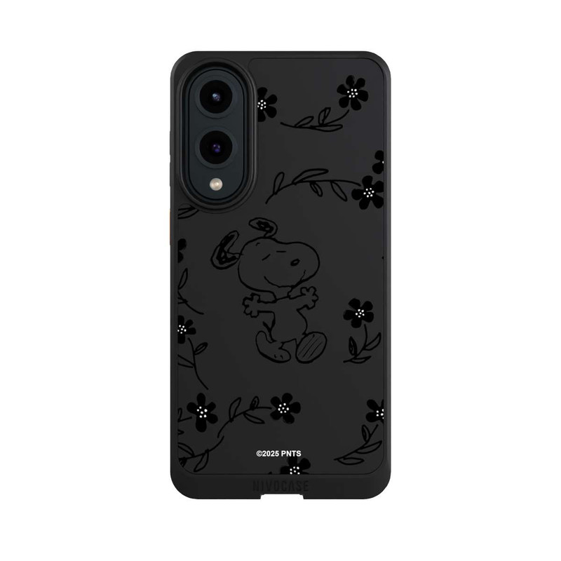 Galaxy S25 Edge NIVOcore Snoopy und Flowers Transparent