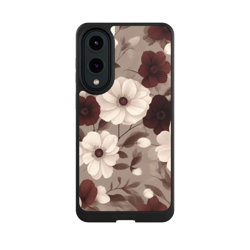 Samsung Galaxy S25 Edge NIVOcore Negative Flower Bordeaux White with AI
