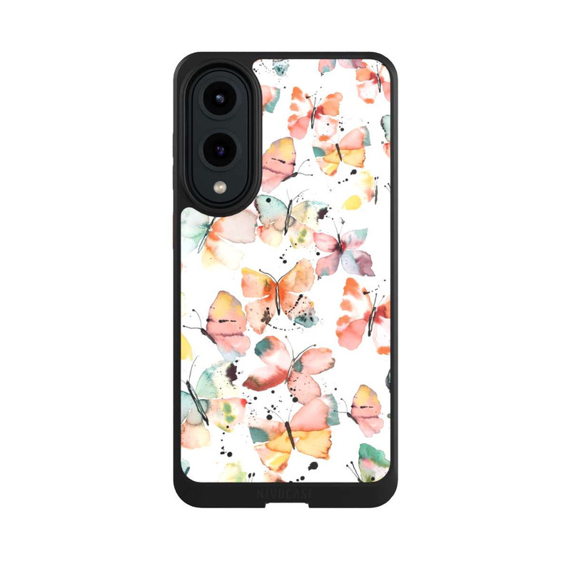 Galaxy S25 Edge NIVOcore Butterflies Watercolor Pattern