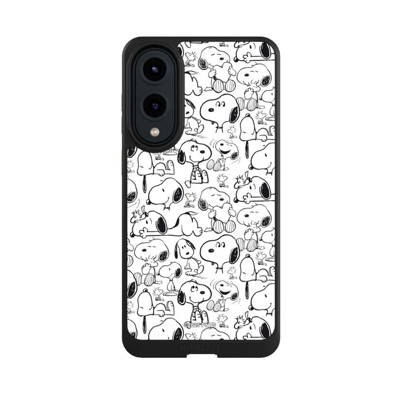Galaxy S25 Edge NIVOcore Classic Snoopy Pattern White